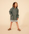 Girls' short raincoat THUYA green
