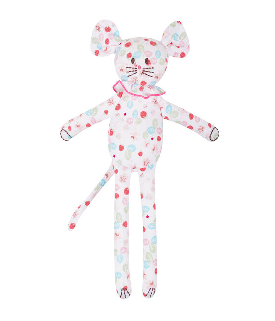 Doudou souris à motif bébé mixte ECUME white/MULTICO white