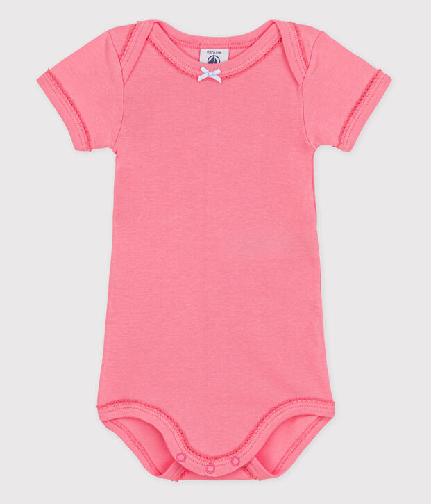Babies' Short-Sleeved Bodysuit pink