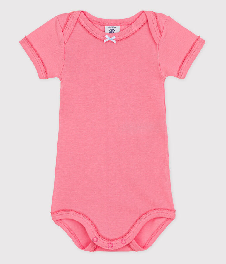 Babies' Short-Sleeved Bodysuit pink