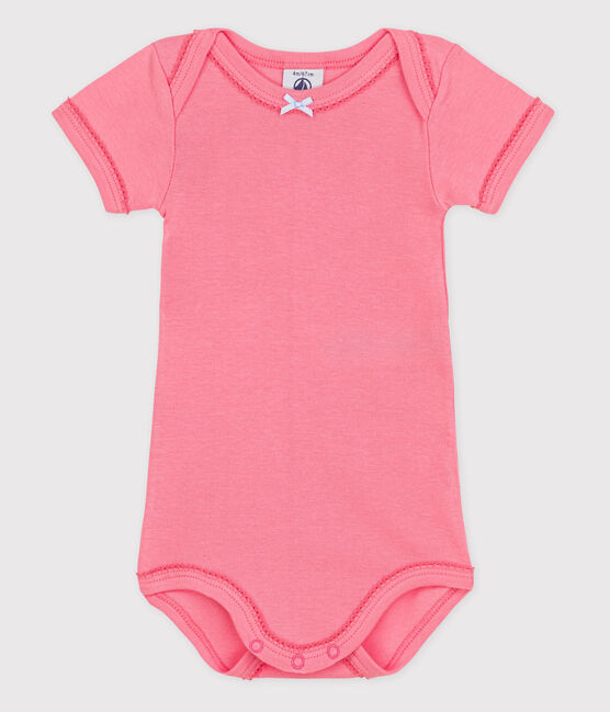 Babies' Short-Sleeved Bodysuit GRETEL pink