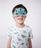Children's short dinosaur print cotton fancy dress pyjamas MARSHMALLOW white/MULTICO white