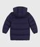 Children's printed long puffer jacket SOIR blue/MULTICO