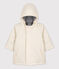 Babies' Quilted Recycled Warm Raincoat AVALANCHE Ecru
