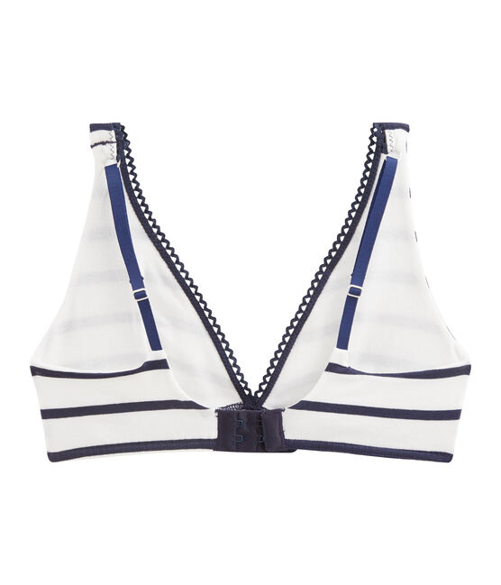 Women's Bra MARSHMALLOW white/SMOKING blue
