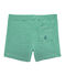 Baby boys' striped shorts PIVERT green/MARSHMALLOW white