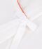 Children's plain cotton wrapover cardigan white