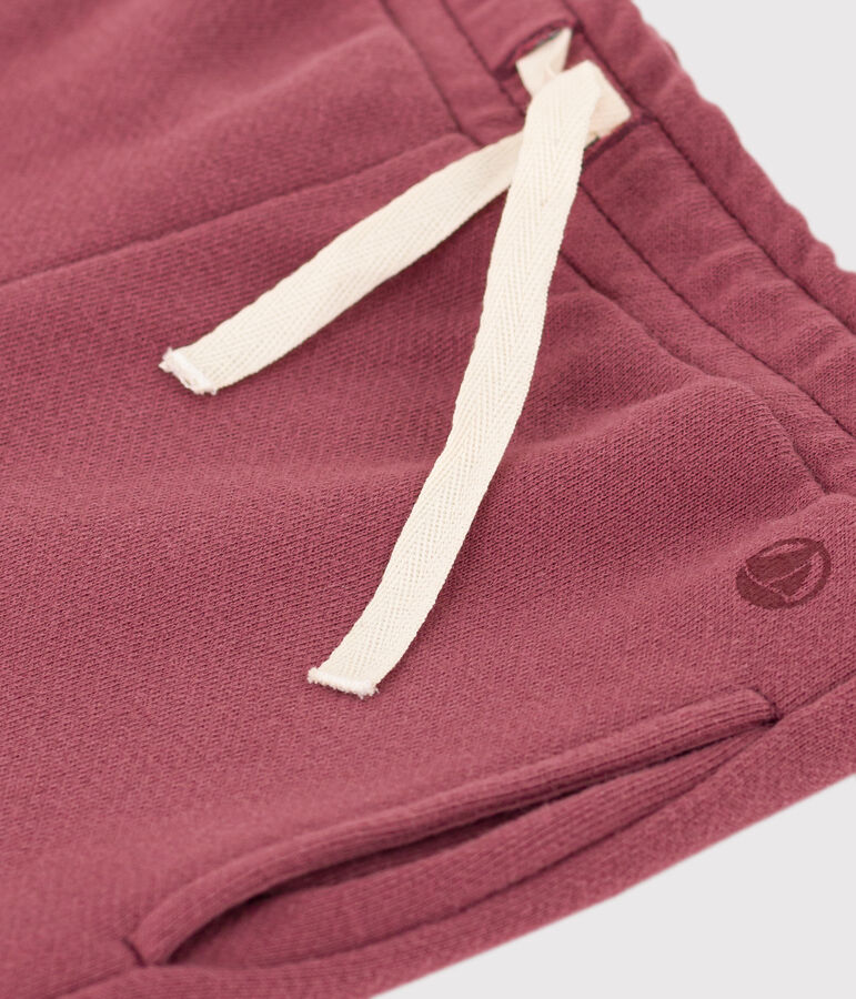 Girls' fleece jogging bottoms brown