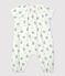Babies' Organic Cotton Gauze Floral Print Long Playsuit MARSHMALLOW white/MULTICO white