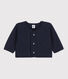 Babies' Quilted Tube Knit Cardigan