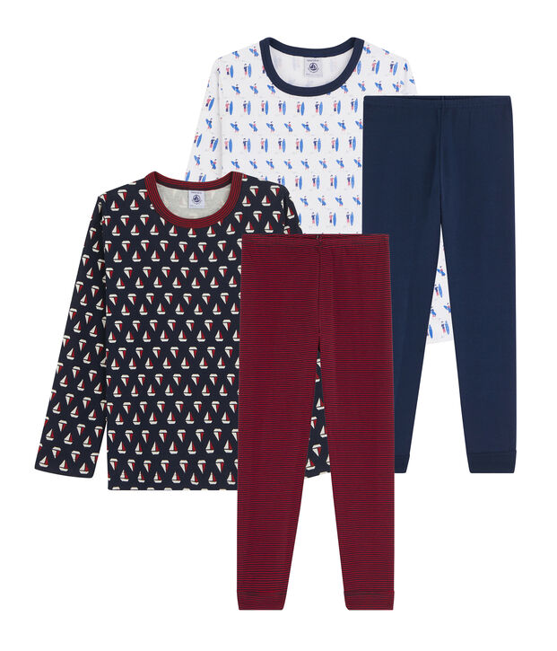 Girls' Ribbed Pyjamas - 2-Piece Set multicolor