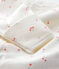Babies' Cherry Pattern Organic Cotton Jumpsuit/Sleeping Bag MARSHMALLOW white/MULTICO white