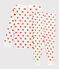 Unisex Graphic Print Organic Cotton Pyjamas MARSHMALLOW white/SPICY