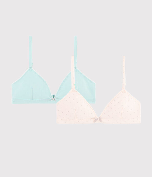 Girls' Glittery Bras - 2-Piece Set multicolor