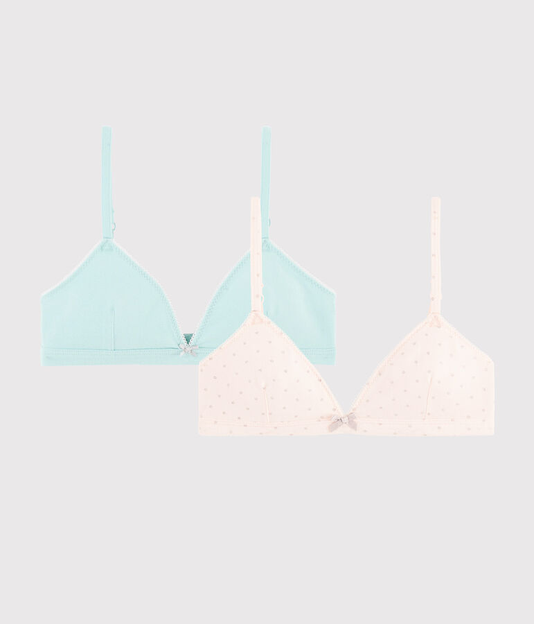 Girls' Glittery Bras - 2-Piece Set multicolor