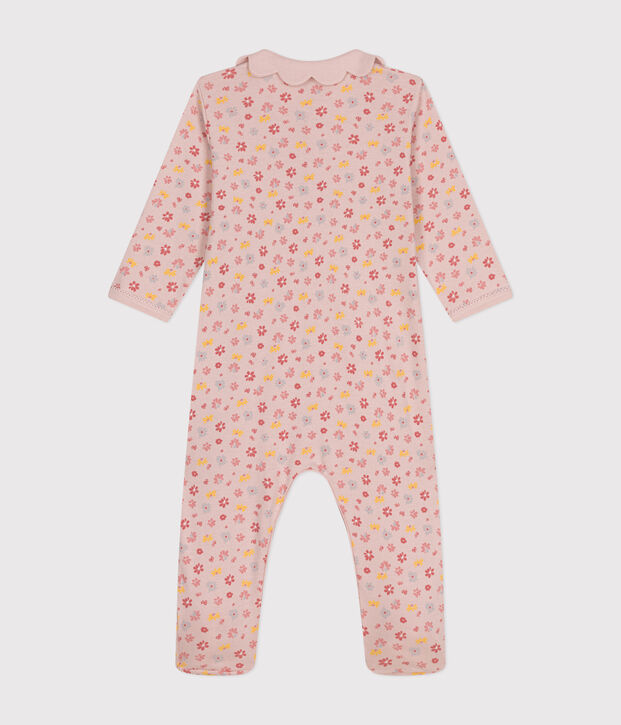 Babies' Floral Print Cotton Pyjamas pink/multicolor