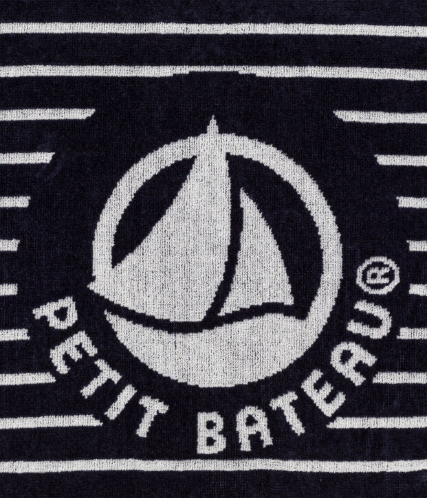 Beach towel blue/white