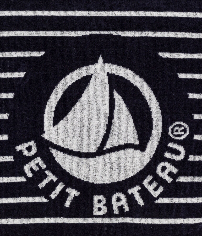 Beach towel blue/white