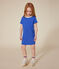 Girls' cotton short-sleeved dress CALVIN blue