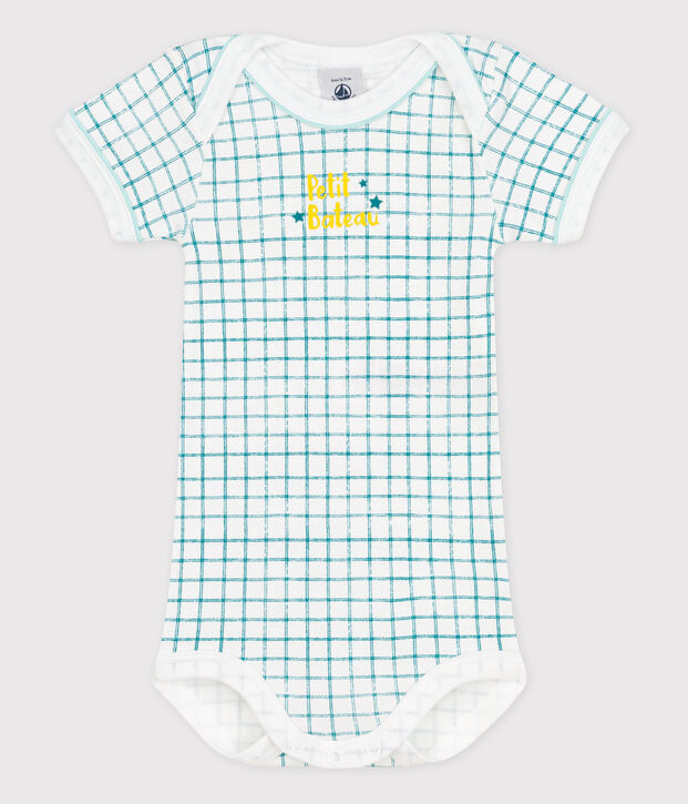 Babies' Short-Sleeved Bodysuit white/green