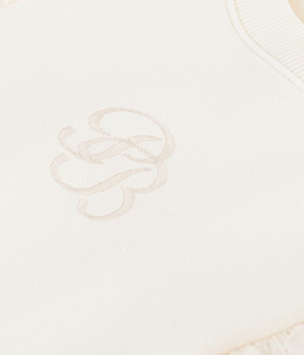 Children's cotton sweatshirt Ecru