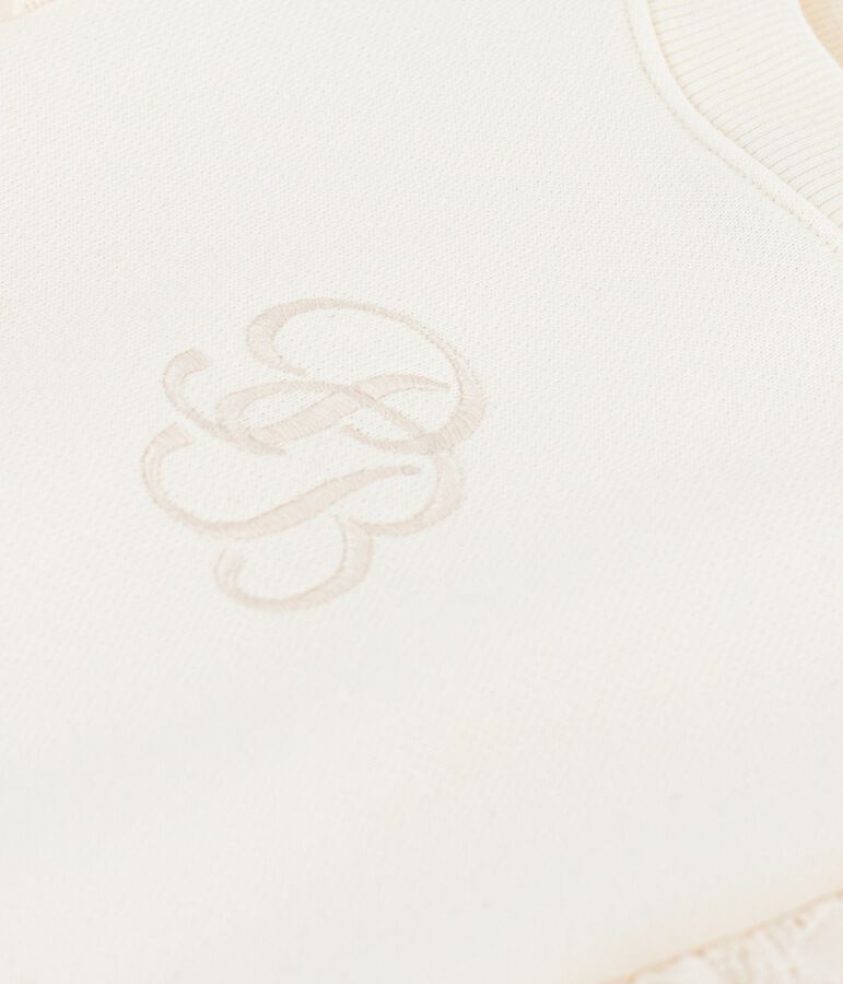 Children's cotton sweatshirt Ecru