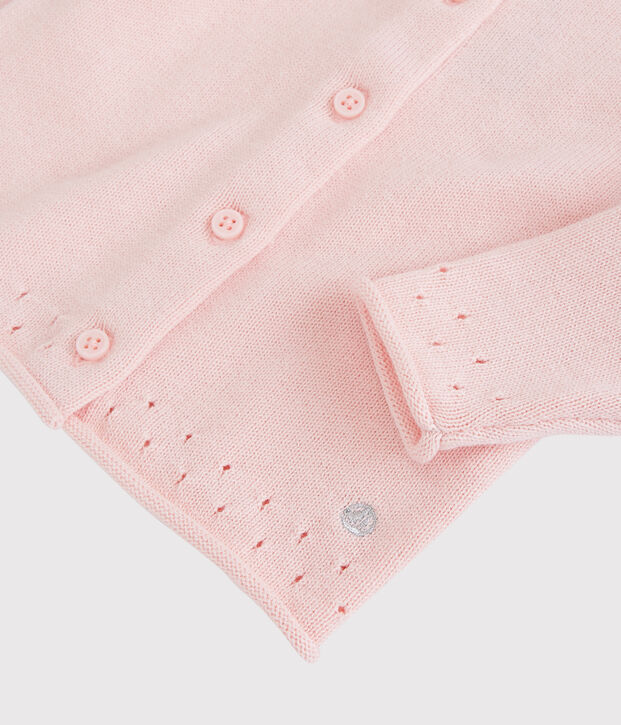 Babies' Knitted Cardigan pink
