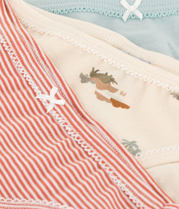Girls' Animal Patterned Cotton Briefs - 3-Pack multicolor