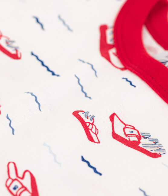Babies' Printed Jersey Short-Sleeved T-Shirt MARSHMALLOW white/MULTICO white