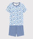 Boys' Cat Print Cotton Short Pyjamas