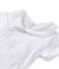 Baby girls' bodysuit with collar Lait white