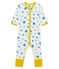 Baby Boys' Footless Sleepsuit MARSHMALLOW white/ALASKA blue