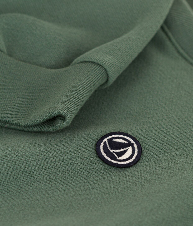 Boys' fleece sweatshirt green