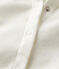 Women's Plain Linen and Cotton Blend Cardigan MARSHMALLOW white