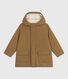 Children's plain mid-length parka