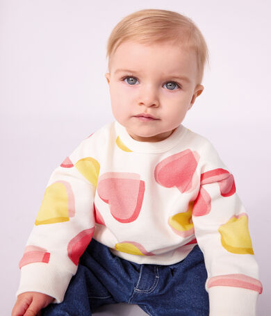 Babies' star-print cotton sweatshirt