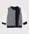 Baby boy's reversible cardigan SMOKING blue/MARSHMALLOW white