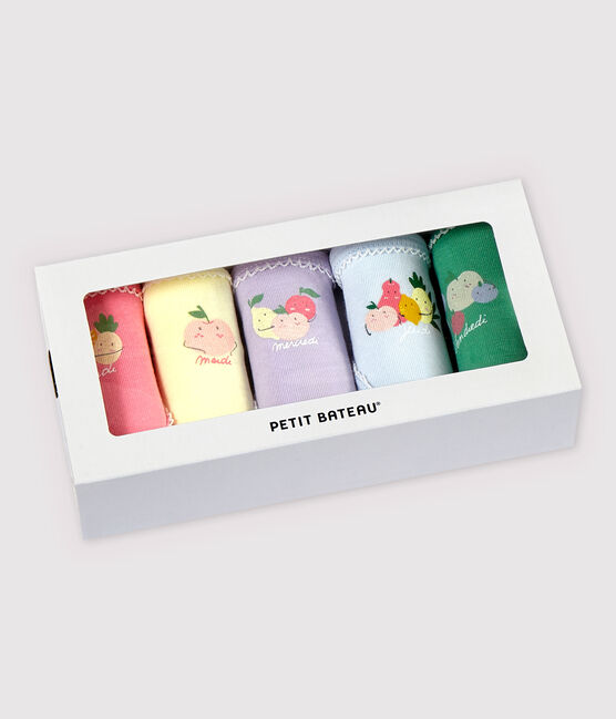 Girls' Fruit Pattern Knickers - 5-Pack variante 1