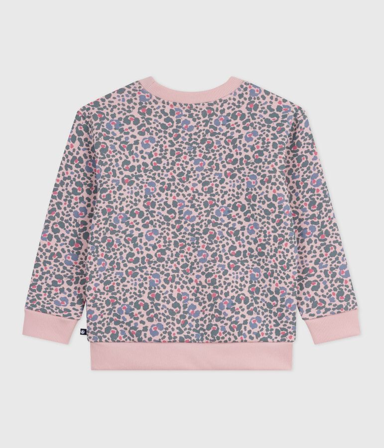 Children's printed cotton sweatshirt pink/multicolor