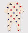 Babies' Heart Pattern Cotton Pyjamas AVALANCHE white/MULTICO