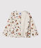 Babies' Cotton Cardigan MONTELIMAR beige/MULTICO white