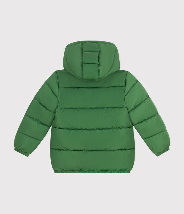 Children's unisex puffer jacket green