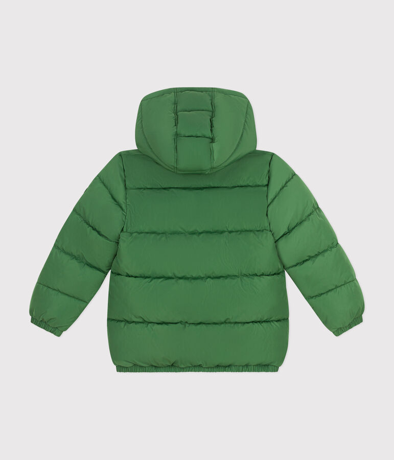 Children's unisex puffer jacket PALMERAIE green