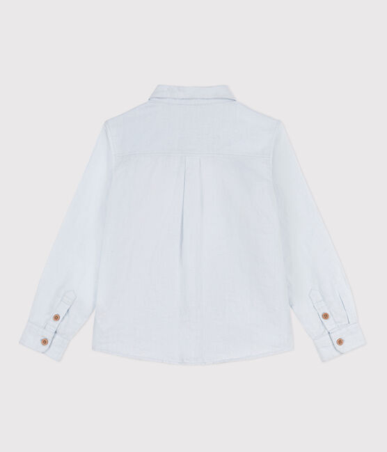 Boys' Long-Sleeved Linen Shirt PLEINAIR
