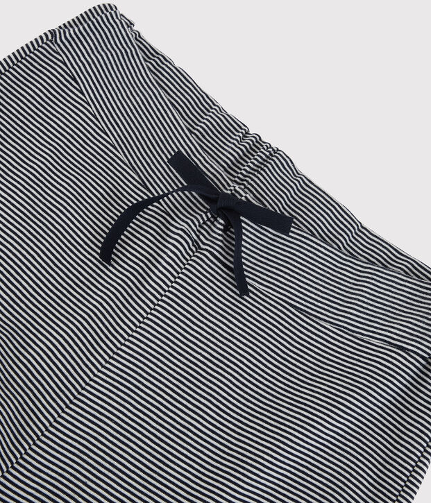 Women's Organic Cotton Trousers blue/white