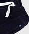 Children's plain corduroy shorts SMOKING blue