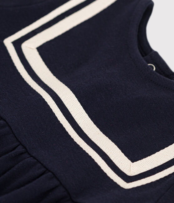 Babies' Organic Cotton Sailor Dress SMOKING blue