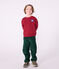 Children's plain cotton sweatshirt AMARANTE