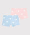 Girls' Heart Pattern Organic Cotton Hipsters - 2-Pack variante 1