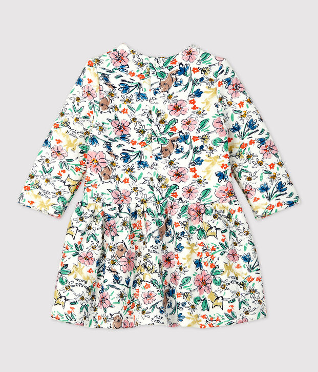 Babies' Quilted Dress white/multicolor